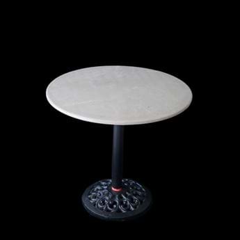 MERMER MASA KAJOU BEJ YUVARLAK