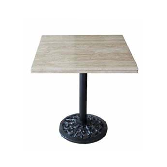 Mermer Masa Traverten / Desenli Siyah