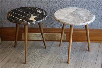 TRİO AHŞAP YAN SEHPA